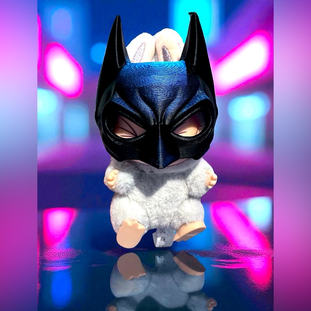 3D Batman Mask for Labubu ( doll not included )
